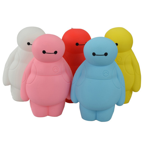 Baymax caso lindo lápiz 3D bolsa estuches de silicona para lápices bolígrafo de gran capacidad caso de la caja de regalo de materiales de papelería para niños bolsa de almacenamiento ► Foto 1/6