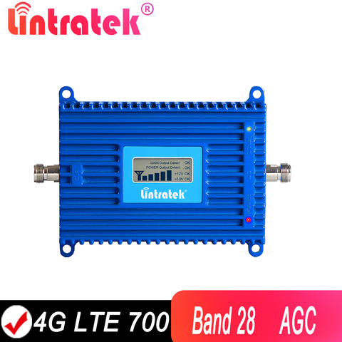 Lintratek-AMPLIFICADOR DE señal de Internet, repetidor de teléfono móvil LTE, AGC, banda de 28 700MHz, B28, 4G ► Foto 1/6