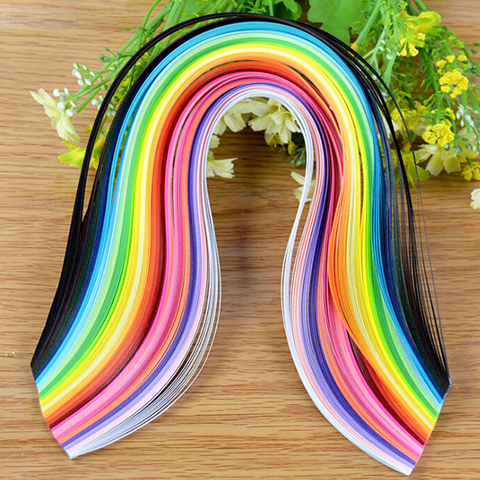 Papel de arco iris Quilling de 3mm, 39cm, regalo de flores, manualidades, herramientas de Quilling, decoración de papel hecho a mano, 260 ► Foto 1/5