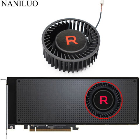 BFB1012SHA01 BV5 RX VEGA56 VEGA64, ventilador de refrigeración para AMD XFX rafon RX VEGA 64 56, ventilador para tarjeta gráfica plateada ► Foto 1/6