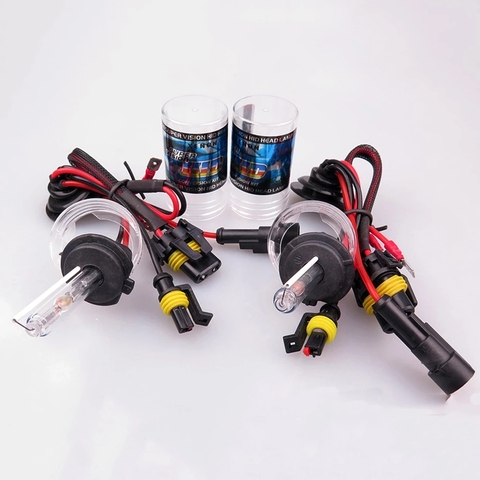Bombillas de xenón para faro delantero de coche, Kit de bombillas de xenón H4 de 55W, de 35W, para H7 H1 H3 HID 55W H7 Xenon H11 HID bi-xenons H4, 2 uds. ► Foto 1/6