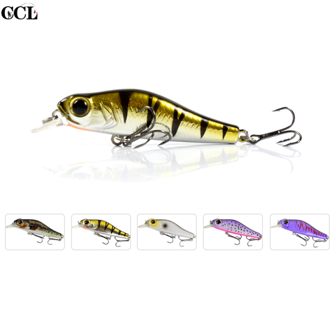 CCLTBA-señuelo de pececillo de 68mm y 6,9g, cebo de pesca de cuerpo duro, Jerkbait de hundimiento, Minnow Wobbler, aparejos de pesca de agua dulce ► Foto 1/6