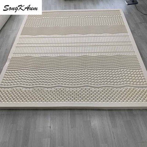 Songkaun-Colchones de látex Natural de alta calidad para 100%, Tatami plegable de rebote lento con cubierta de algodón Tamaño personalizable ► Foto 1/3