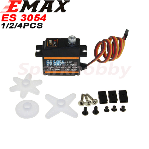 Original EMAX ES3054 Metal Digital Servo 20g Servo resistente al agua con engranajes para RC auto helicóptero barco avión accesorios de partes de ► Foto 1/6