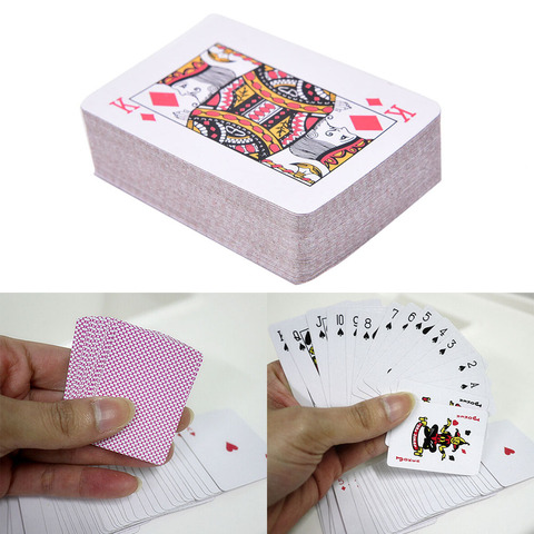 Nuevas Mini cartas de póquer pequeñas 5,5*4 cm juego de viaje familiar ► Foto 1/5