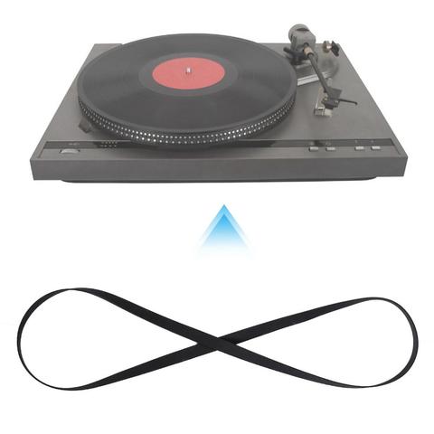 Cinturón de goma negra para grabador de discos con correa de repuesto para fonógrafo giradiscos de buena elasticidad ► Foto 1/6