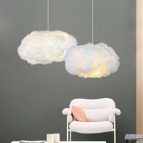 Lámpara colgante moderna Led, accesorio de iluminación colgante para sala de estar, dormitorio, habitación de niños, candelabro de suspensión en la nube ► Foto 1/6