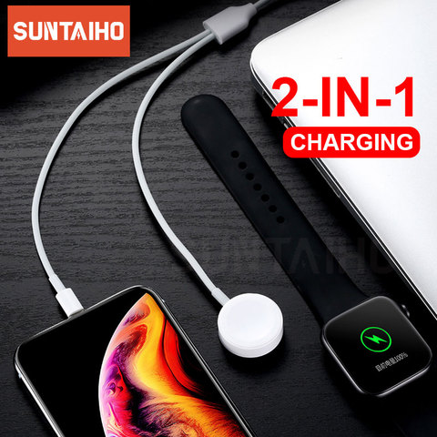 SUNTAIHO Câble USB Magnétique 3 en 1 Aimanté Câble de Charge