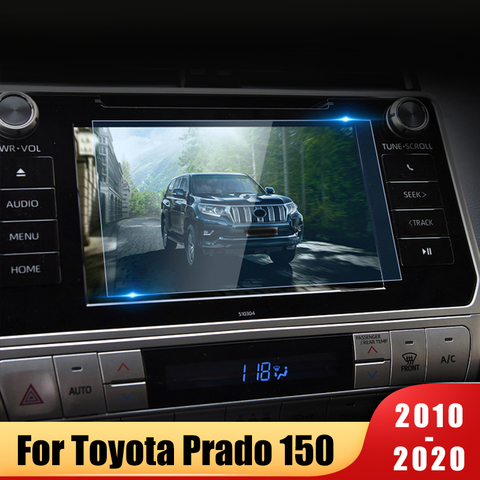 Para Toyota Land Cruiser Prado 150, 2010-2022 de vidrio templado de pantalla de navegación de coche Protector de pantalla táctil película protectora de La etiqueta engomada ► Foto 1/6