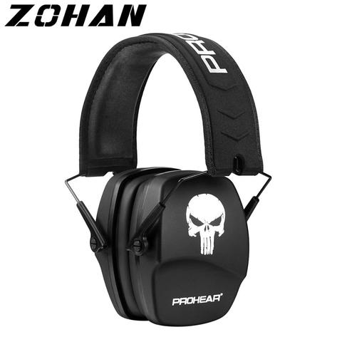 ZOHAN-orejeras de protección auditiva NRR26db, orejeras con estampado de calavera y dibujos animados, con cancelación de ruido para auriculares ► Foto 1/6