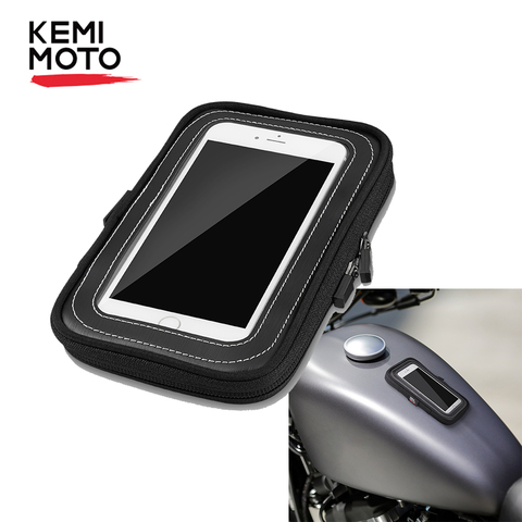 KEMiMOTO-bolsas de depósito para motocicleta, bolsa de tanque magnético impermeable con pantalla táctil para teléfono, GPS, para BMW R1200GS, Sportster Touring MT09 ► Foto 1/6