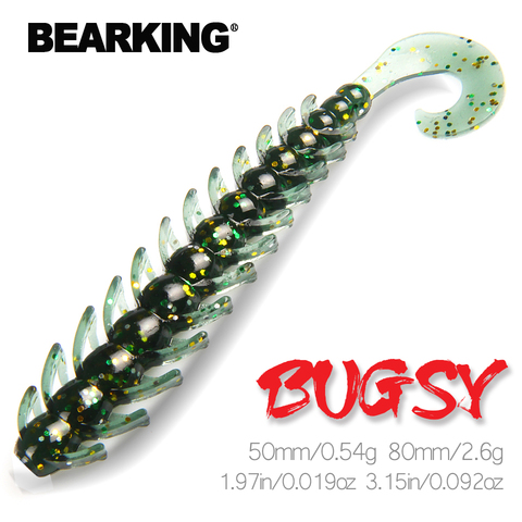 Señuelo de pesca de 80mm y 50mm, cebos blandos Bugsy para pesca, wobbler, cebo de pesca artificial, señuelo suave, aparejo ► Foto 1/6