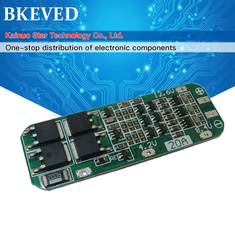 1S 2S 3S 4S 3A 20A 30A Li-Ion de la batería de litio 18650 cargador PCB Placa de protección BMS para Motor de taladro Lipo celular para ► Foto 1/1