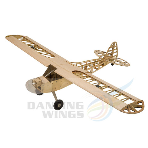 Avión teledirigido de madera modelo Balsa J3, Avión de 1,2 M de envergadura, Aeromodelismo de woodinas, Kits de construcción ► Foto 1/6