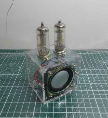 Máquina de hiel 1A2 + 2P2, amplificador de oído de dos lámparas CC, de una sola lámpara, amplificador de potencia de microtubo, kits DIY ► Foto 1/6