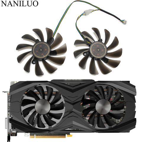 2 unids/lote 95mm ventilador para reemplazar palit GeForce GTX 1070Ti 1080 Ti GTX1070 Ti GTX1080Ti AMP edición ventilador de enfriamiento de la tarjeta gráfica ► Foto 1/5