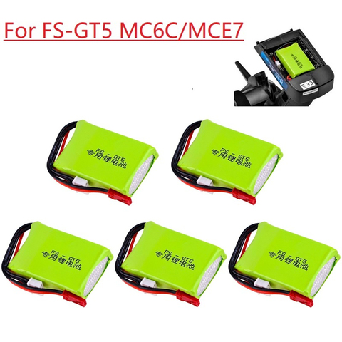 Batería lipo de 7,4 V y 1500mAh para Flysky FS-GT5, transmisor RC, modelos, piezas, juguetes, accesorios, batería recargable de 7,4 v para MC6C MCE7 ► Foto 1/6