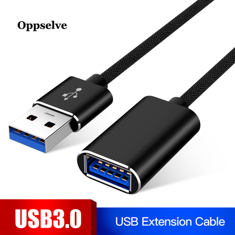 Cable de extensión USB 3,0 de supervelocidad, extensor de transferencia de sincronización de datos USB macho a hembra, 0,5 m, 1m, 1,5 m, 2m, 3m ► Foto 1/6