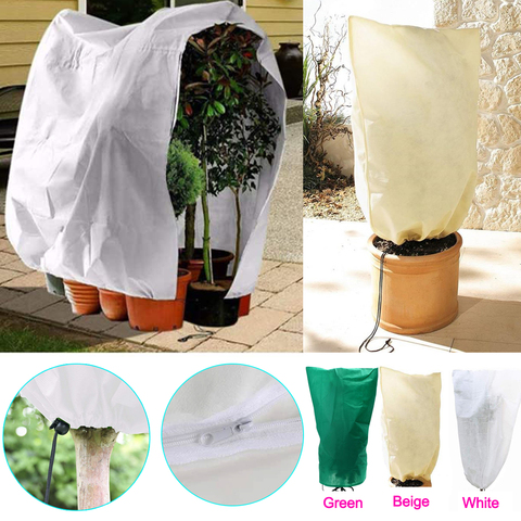 Funda cálida para árbol, arbusto, bolsa De protección para plantas, patio De protección contra heladas, jardín, invierno, bombillas De agua, funda para plantas ► Foto 1/6