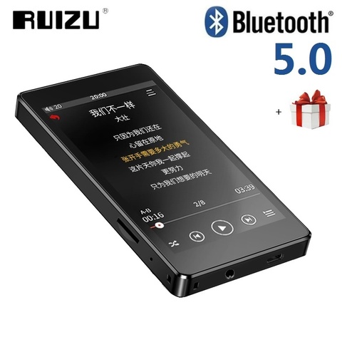 RUIZU-reproductor MP4 H1 con Bluetooth, pantalla completamente táctil de 4,0 pulgadas, Radio FM, grabación, E-book, música, vídeo, altavoz incorporado, PK D20 ► Foto 1/6