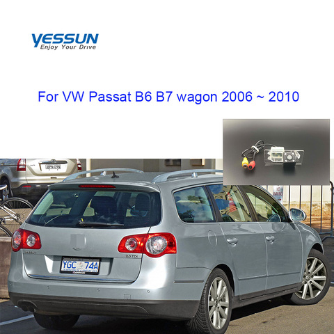 Yessun cámara de visión trasera para VW Volkswagen Passat B6 B7 carro 2006, 2007, 2008, 2009, 2010, sistema de estacionamiento marcha atrás cámara para matrícula ► Foto 1/6