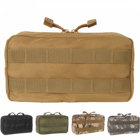 Cinturón de Molle táctico para hombre y mujer, bolsa militar, resistente al agua, riñonera deportiva, bolsas de transporte, funda para teléfono móvil, mochila y chaleco ► Foto 1/6