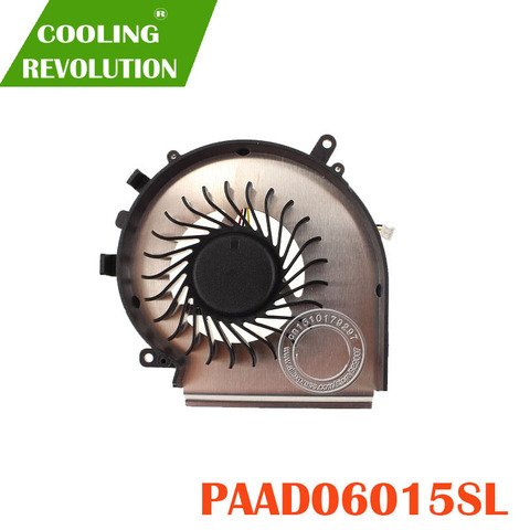 Ventilador de refrigeración para Nueva CPU, para MSI GE72, GE62, PE60, PE70, GL62, GL72, PAAD06015SL, 3 pines, 0.55A, 5VDC, N303 ► Foto 1/2