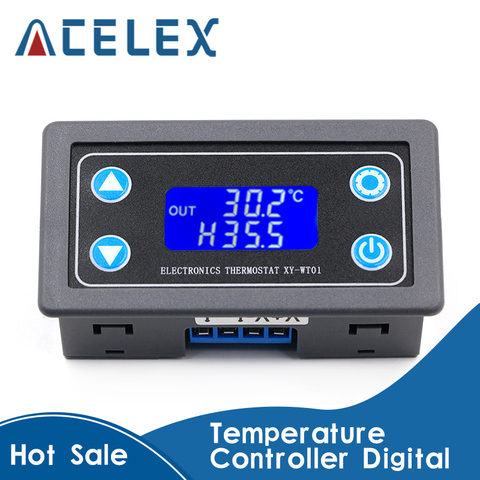 Controlador de temperatura de XY-WT01, pantalla LED Digital, regulador de calefacción/refrigeración, interruptor del termostato ► Foto 1/6