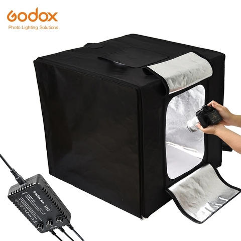 Godox 80*80*80cm LST80 60W 3 uds Mini LED estudio de fotografía tienda de tiro Softbox 13500 ~ 14500 Lumen CRI 96 + con bolsa de transporte ► Foto 1/6