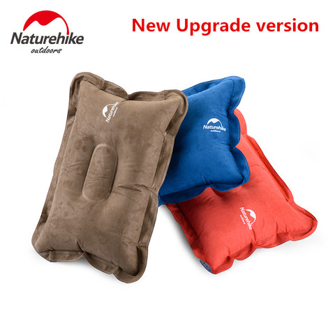 Naturehike-almohada inflable de material de gamuza mejorada, para senderismo, mochilero, viaje, camping, siesta, aire, tienda de fábrica ► Foto 1/6