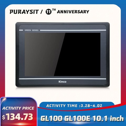 Kinco-pantalla táctil GL100 GL100E HMI, 10,1 pulgadas, 1024x600, Ethernet, 1 Puerto USB, nueva interfaz de máquina humana, RS232, RS422, RS485 ► Foto 1/4