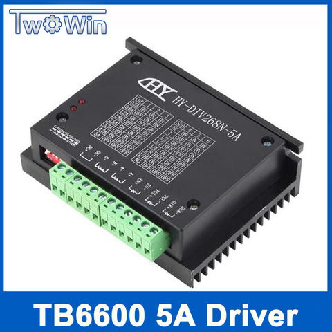 Controlador CNC TB6600 0,2-5A, controlador de motor paso a paso nema 17,23, tb6600 eje único dos fases híbrido motor paso a paso para cnc ► Foto 1/5