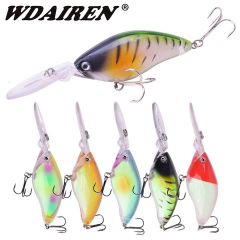 1 Uds Trolling Wobblers sonajero señuelo duro 11cm 18g Pesca Artificial cebo Pike flotante buceo profundo Crankbaits Pesca bajo abordar ► Foto 1/6