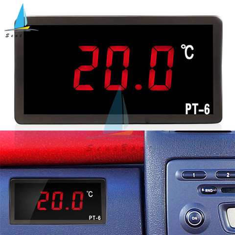 Termómetro Digital para coche, medidor de temperatura para vehículo, Monitor de PT-6, CA de 110 V, con Sensor NTC, de-40 ~ 220 ℃ ► Foto 1/6