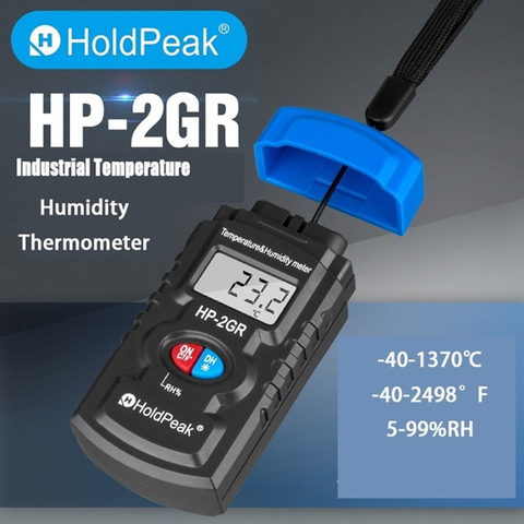 HP-2GR medidor de humedad Digital, termómetro de temperatura y humedad, higrómetros, retención de datos con luz trasera ► Foto 1/6