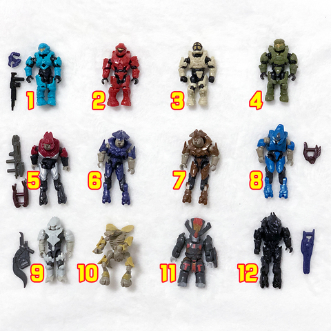 Figuras de acción de Mega Bloks, Halo UNSC, Spartan Covenant, Brute, Elite 1, nuevo sellado, bloques de construcción, juguetes de construcción ► Foto 1/1