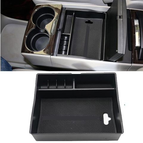 Para Toyota Sienna 2011, 2012, 2013, 2014, 2015, 2016, 2017 no-Slip Mat en soporte de recipiente de reposabrazos Central caja de estiba Accesorios ► Foto 1/5