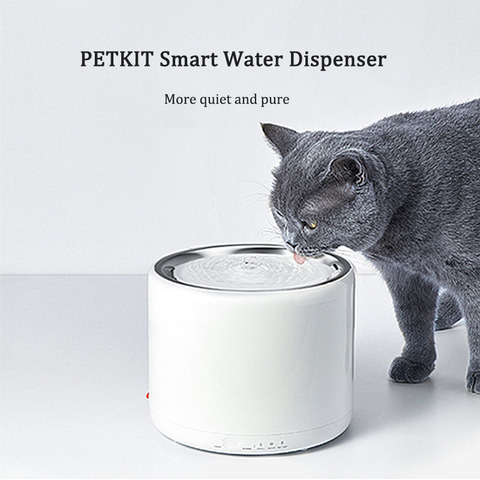 PETKIT-fuente de agua para gato, cuenco de agua automático de 1,35 L, para mascotas inteligentes, sin derrames, dispensador para gatito, fuente de agua para gato, filtro ► Foto 1/6