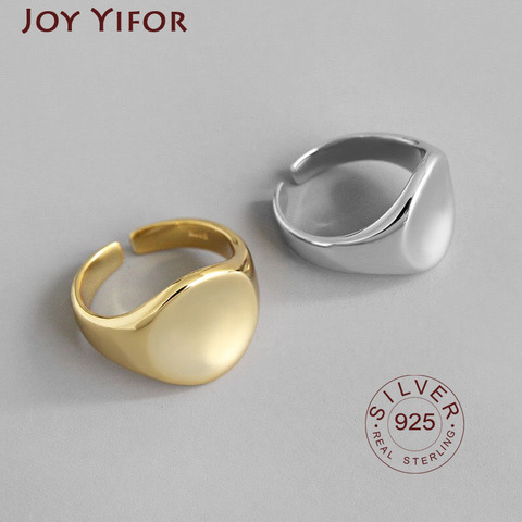 Bijoux-Anillos Retro De Plata De Ley 925 para mujer, sortija ajustable De tamaño antiguo, Joyas De Plata ► Foto 1/6