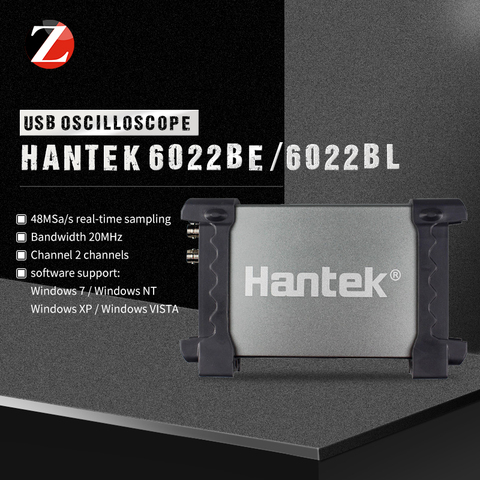 Precio más bajo hantek 6022be PC USB Osciloscopios 2 canales 20 MHz handheld Automotive osciloscopio portatil herramienta de diagnóstico ► Foto 1/6