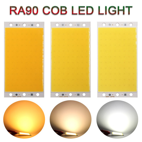 94x50mm 12V 20W RA 90 luz CRI LED Panel COB lámpara Junta Desklamp luces de trabajo de 3000K 4000K 6000K Color blanco LED de matriz ► Foto 1/6