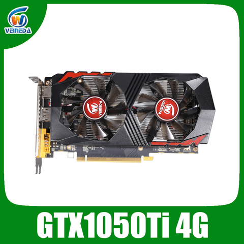 Tarjeta de vídeo Veineda GTX1050Ti, 4GB, 128Bit, 1290/7000MHz, tarjeta gráfica para juegos nVIDIA Geforce ► Foto 1/6