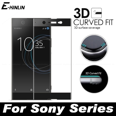 3D curva cubierta de película Protector de pantalla para Sony Xperia XZ3 XZ X XZ1 XZ2 compacto XA XA1 XA2 1 10 plus Ultra Premium de cristal templado ► Foto 1/6