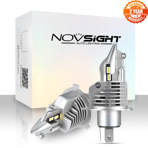 NOVSIGHT H4 bombillas Led para coche/motocicleta faro 70W 12V 24V 6500K Super Led H4 faro para coche bombillas lámparas Led H4 12000LM ► Foto 1/5