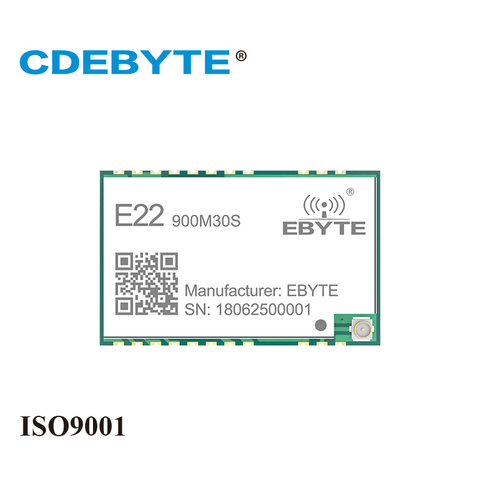 Ebyte E22-900M30S SX1262 915MHz LoRa módulo 30dBm largo alcance IoT transceptor SMD PA LNA IPEX sello agujero transmisor y receptor ► Foto 1/6
