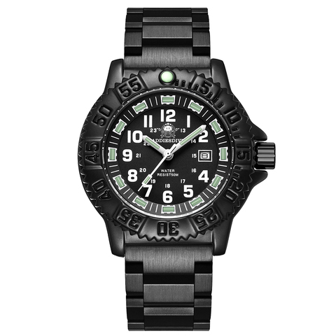 Reloj militar de nailon para hombre, reloj de pulsera masculino de cuarzo tipo NATO, cristal Mineral, acero inoxidable, luminoso, para exteriores, para buceo ► Foto 1/6