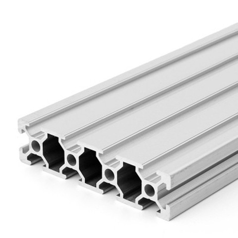 Perfil de aluminio recto con ranura 2080v-slot, corte aleatorio de 100-600mm, estándar europeo, perfil industrial de aluminio con ranura 2080v-slot ► Foto 1/5