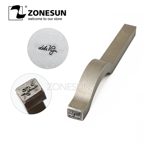 ZONESUN-Molde de sello de acero personalizado alphalbet, herramienta de marcado, grabado en relieve, joyería de Metal, anillo de estampado, pulsera, hebilla para collar ► Foto 1/5