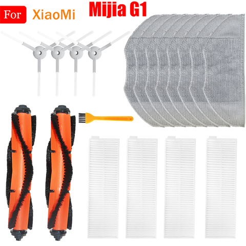 Rodillo principal Cepillo Lateral filtro de aire Hepa, paño de mopa, trapos, piezas para XiaoMi Mijia G1, accesorios de Robot aspirador ► Foto 1/6