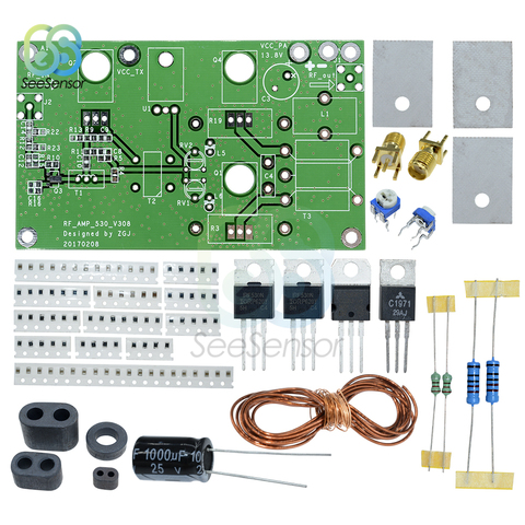 AMPLIFICADOR DE POTENCIA lineal DC 13,8 V 10A 45W SSB AM, CW FM, transceptor de Radio HF, amplificador de señal de onda corta, Kit DIY ► Foto 1/6